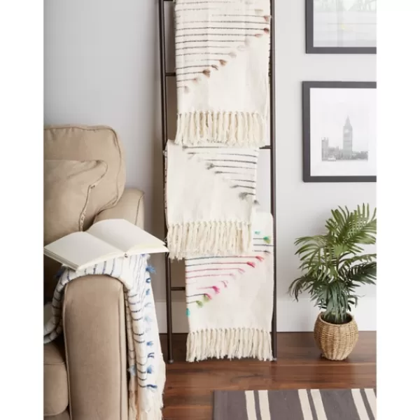 Blankets & Throws-Kirkland's Home Color Diamond Cut Throw Multi