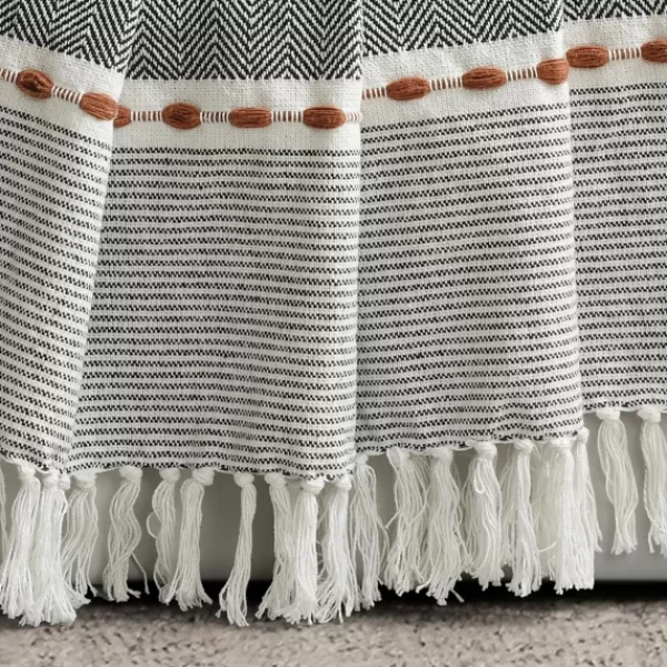 Blankets & Throws-Kirkland's Home Color Herringbone Stripe Throw Multi
