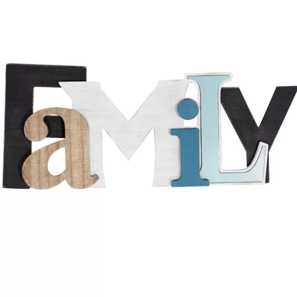 Wall Quotes & Signs-Kirkland's Home Colored Family Wood Wall Plaque Multi