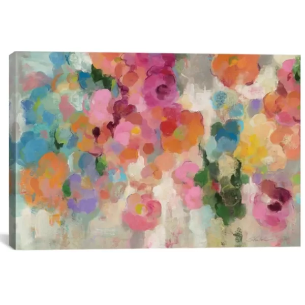 Canvas Art-Kirkland's Home Colorful Garden I Giclee Canvas Art Print, 40X26 Multi