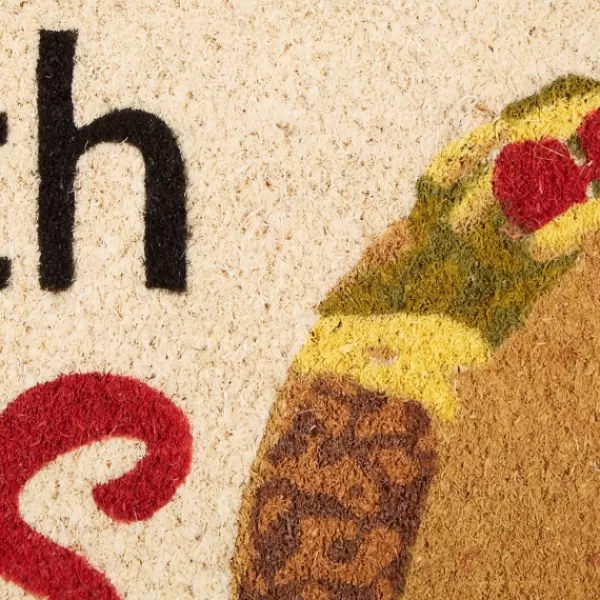 Doormats-Kirkland's Home Come Back With Tacos Doormat Tan/Black/Red
