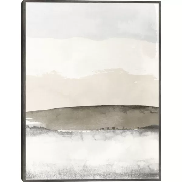 Canvas Art-Kirkland's Home Common Ground Ii Framed Canvas Art Print Tan