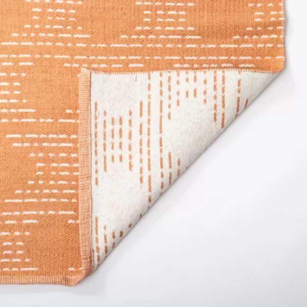 Outdoor Rugs-Kirkland's Home Coral Shibori Outdoor Area Rug, 5X7 Orange