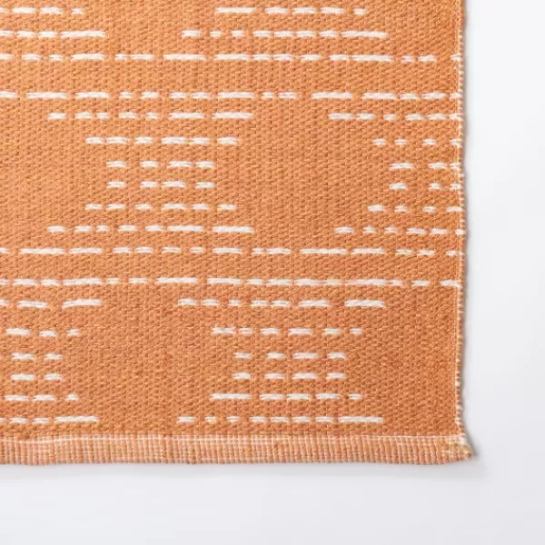 Outdoor Rugs-Kirkland's Home Coral Shibori Outdoor Area Rug, 6X9 Orange