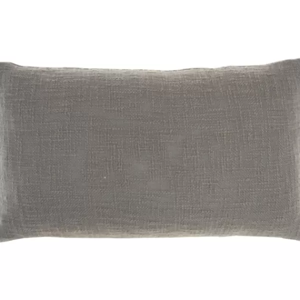 Pillows-Kirkland's Home Cotton Relax Tufted Lumbar Pillow Gray