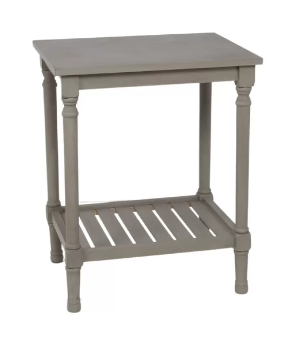 Accent & End Tables-Kirkland's Home Crate Shelf Side Table Gray