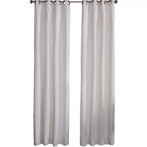 Curtains & Drapes-Kirkland's Home Cream Box Pleated Single Curtain Panel, 84 In. White