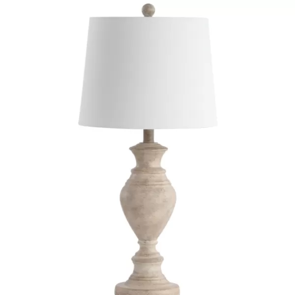 Table Lamps-Kirkland's Home Cream Classic Curve Table Lamp White
