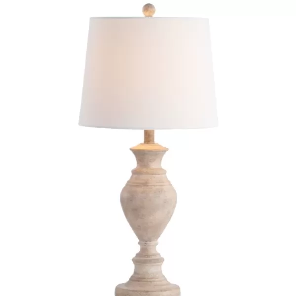 Table Lamps-Kirkland's Home Cream Classic Curve Table Lamp White