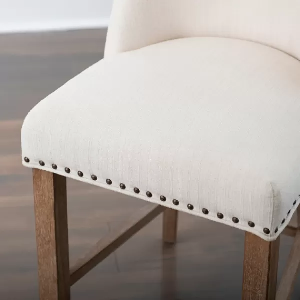 Bar Stools & Counter Height Stools-Kirkland's Home Cream Julia Counter Stool Ivory