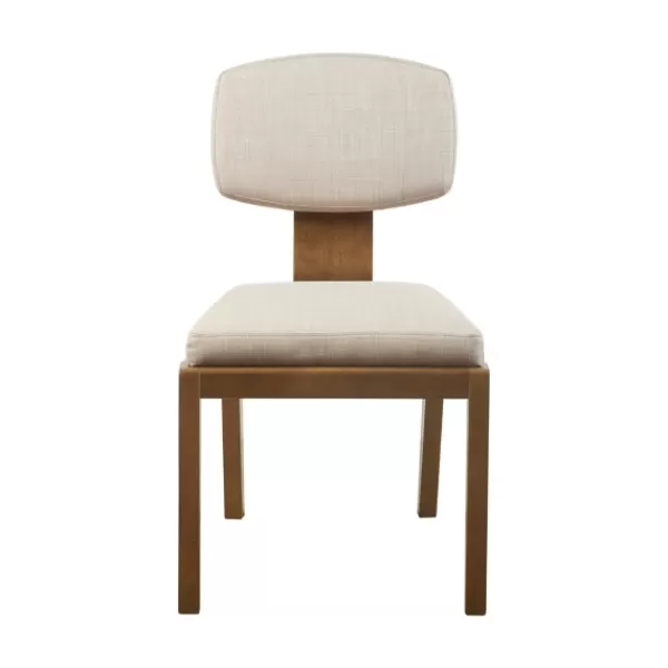 Dining Chairs-Kirkland's Home Cream Square Back Dining Chairs, Set Of 2 Ivory