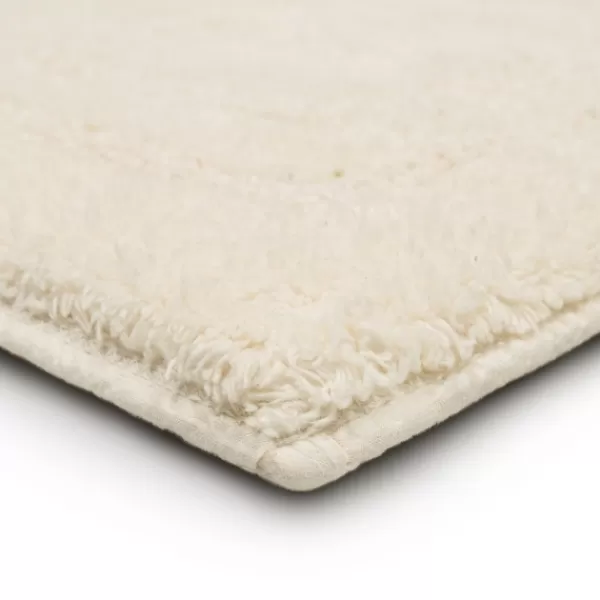 Bathroom Rugs-Kirkland's Home Creme Plush Reversible Cotton Bath Mat, 60 In. Ivory