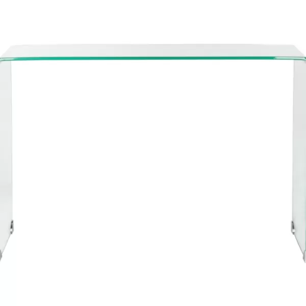 Console Tables-Kirkland's Home Curved Glass Console Table Clear