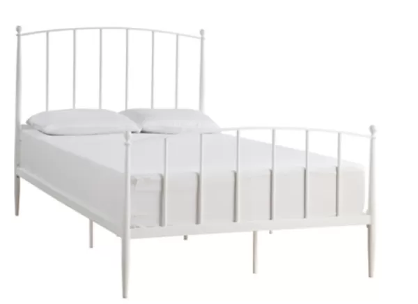 Beds & Headboards-Kirkland's Home Daisy Modern Arch Full Bed Frame White