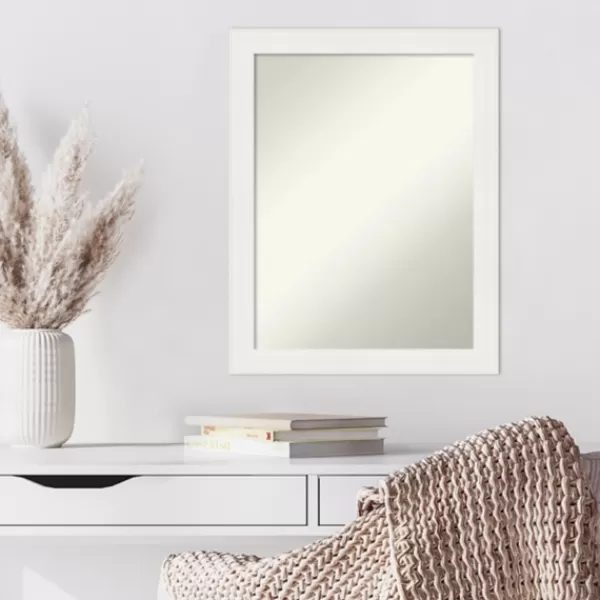 Framed Mirrors-Kirkland's Home Daisy White Modern Decorative Framed Mirror