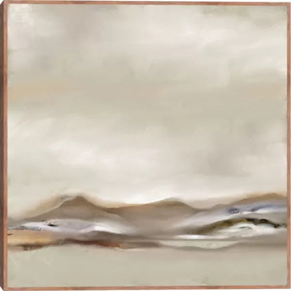 Canvas Art-Kirkland's Home Desert View Framed Canvas Art Print Gray