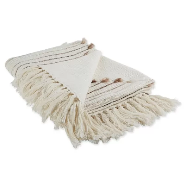 Blankets & Throws-Kirkland's Home Diamond Cut Throw Brown