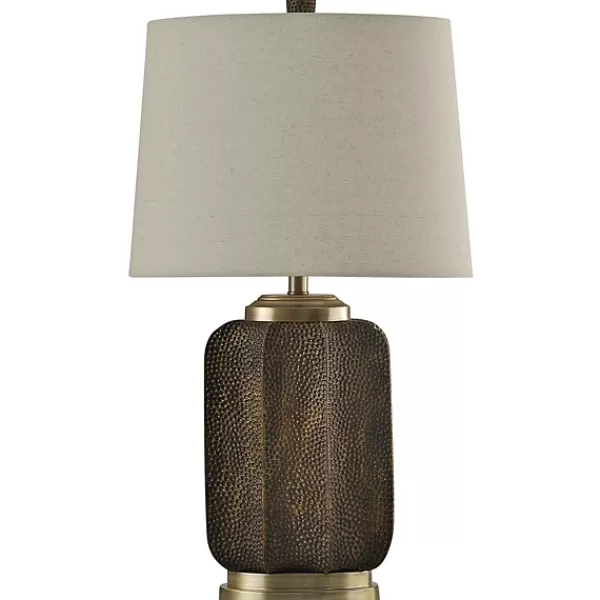 Table Lamps-Kirkland's Home Dimpled Strausburg Table Lamp Tan