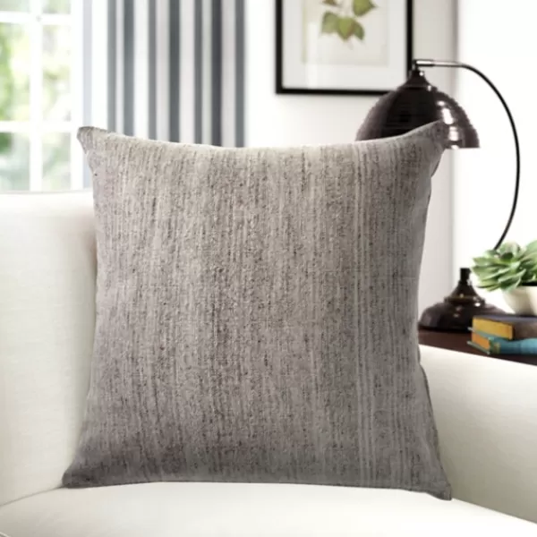 Pillows-Kirkland's Home Distressed Accent Pillow Gray