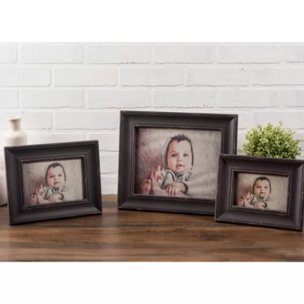 Picture Frames-Kirkland's Home Distressed Barnwood Farmhouse Frame, 8X10 Brown