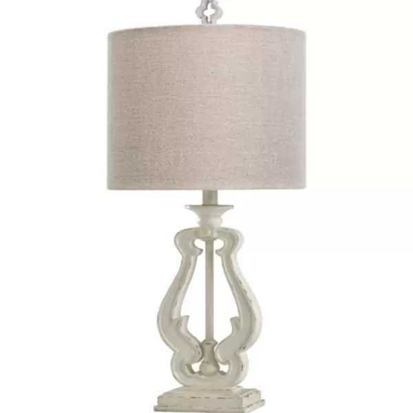 Table Lamps-Kirkland's Home Distressed French Farmhouse Table Lamp White