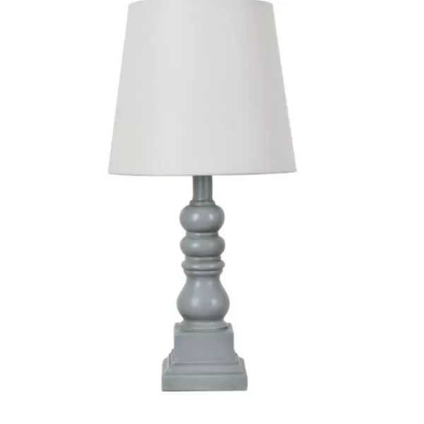 Table Lamps-Kirkland's Home Distressed Gray Candlestick Table Lamp White