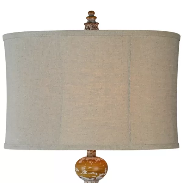 Table Lamps-Kirkland's Home Distressed Natural Table Lamp Tan