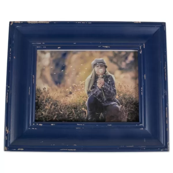 Picture Frames-Kirkland's Home Distressed Navy Farmhouse Frame, 8X10 Blue