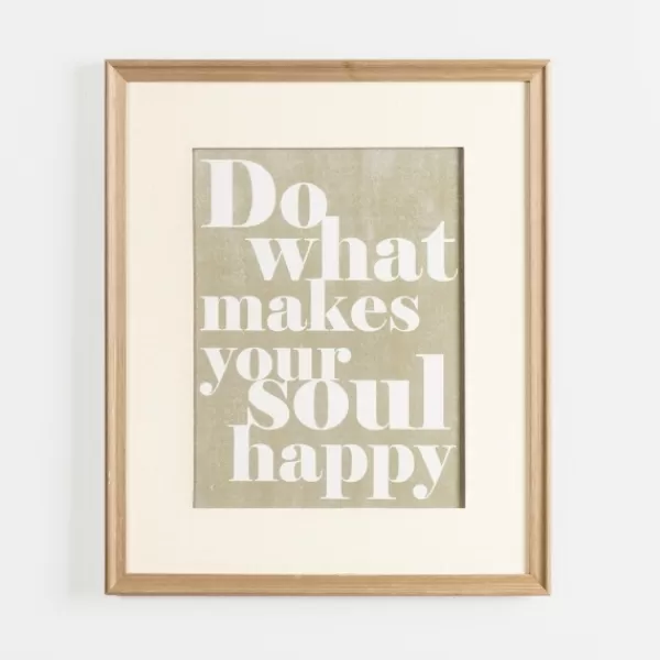 Wall Quotes & Signs-Kirkland's Home Do What Makes Your Soul Happy Wall Plaque Green/Ivory