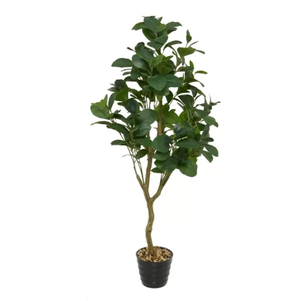 Trees & Topiaries-Kirkland's Home Douban Green In Ribbed Rock Planter