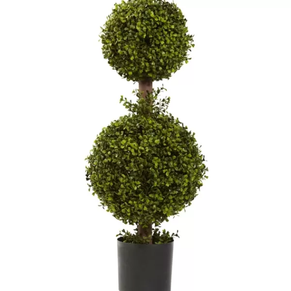 Trees & Topiaries-Kirkland's Home Double Ball Boxwood Topiary In Nursery Planter