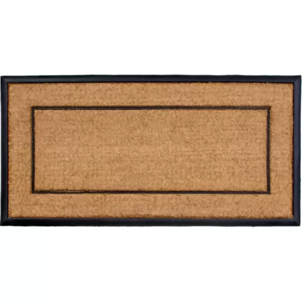 Doormats-Kirkland's Home Double Border Doormat, 48X24 In. Tan/Black
