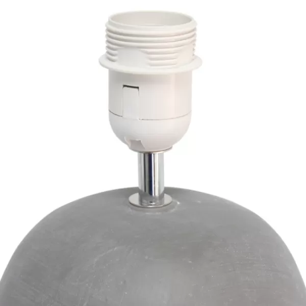 Table Lamps-Kirkland's Home Emma Concrete Table Lamp With Shade Gray