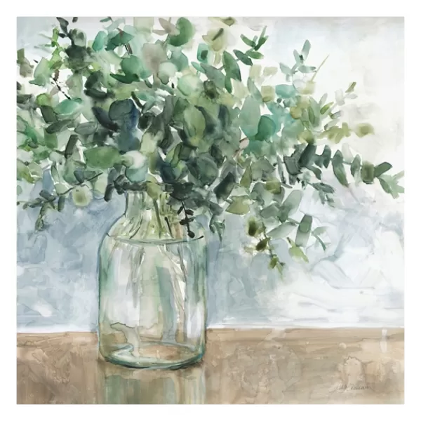 Canvas Art-Kirkland's Home Eucalyptus Bouquet Giclee Canvas Print, 30X30 In. Green/Multi