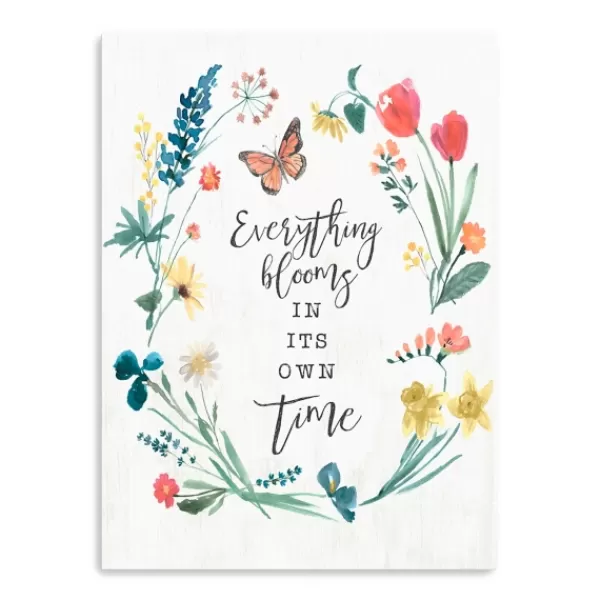 Canvas Art-Kirkland's Home Everything Blooms Canvas Art Print White/Multi