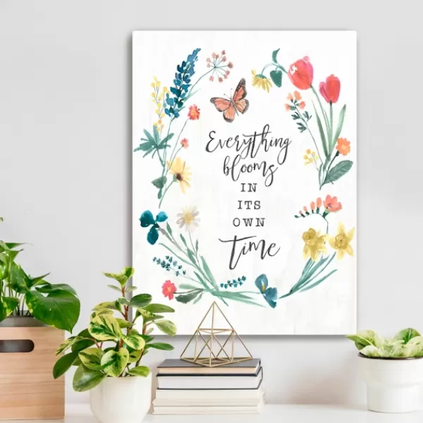 Canvas Art-Kirkland's Home Everything Blooms Canvas Art Print White/Multi