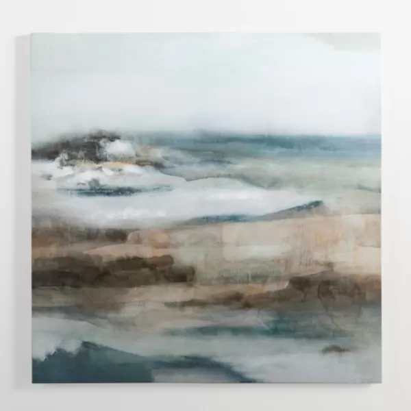 Canvas Art-Kirkland's Home Faded Abstract Canvas Art Print Blue