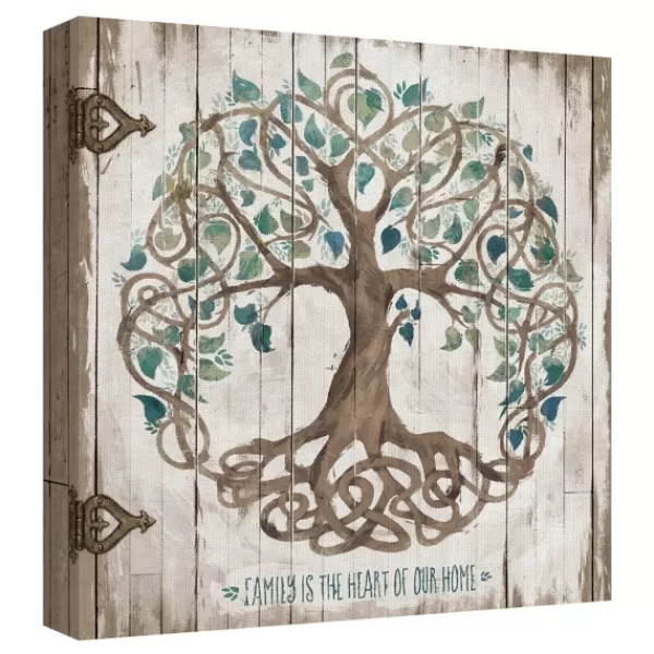 Wall Quotes & Signs-Kirkland's Home Family Is The Heart Of Our Home Canvas Art Print Multi
