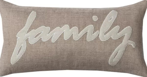 Pillows-Kirkland's Home Family Jute Accent Pillow Tan