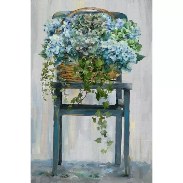Canvas Art-Kirkland's Home Farmhouse Hydrangeas Canvas Art Print Multi