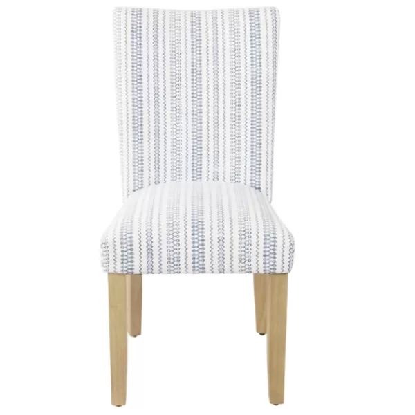 Dining Chairs-Kirkland's Home Farmhouse Stripes Highback Dining Chairs, Set Of 2 Blue/White