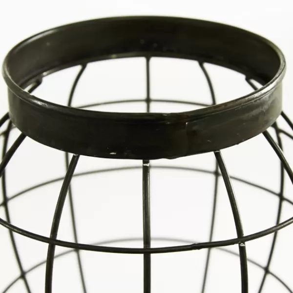 Decorative Bowls & Jars-Kirkland's Home Farmhouse Wire Frame 2-Pc. Decorative Jar Set Black/Tan