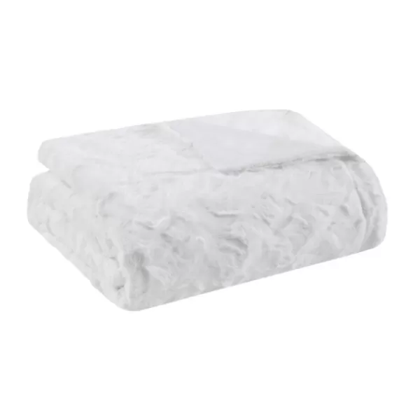 Blankets & Throws-Kirkland's Home Faux Fur Oversized Throw White