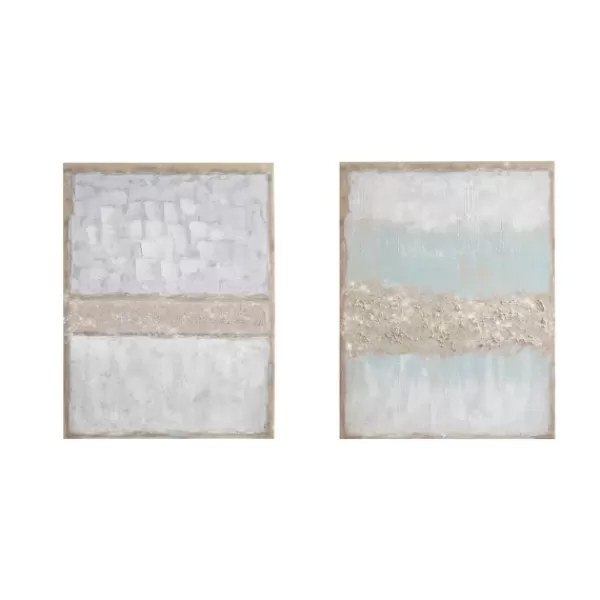 Canvas Art-Kirkland's Home Flatland Glitter Canvas Art Prints, Set Of 2 Multi