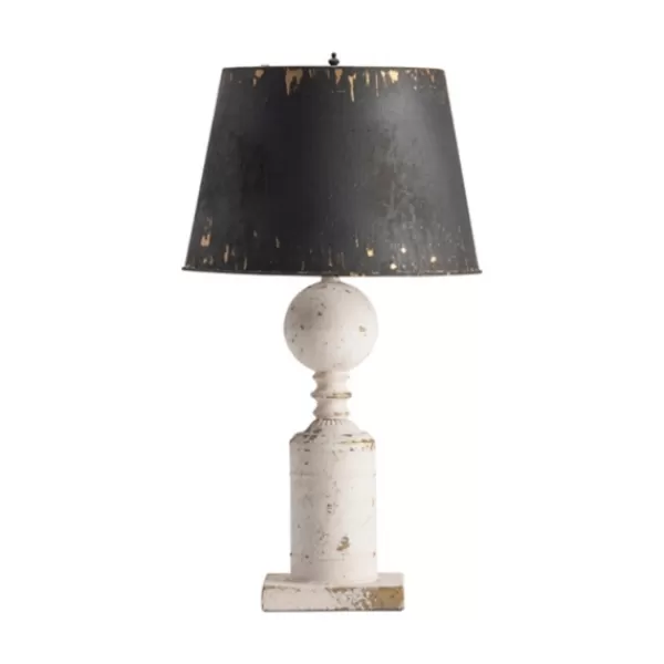 Table Lamps-Kirkland's Home Fran Farmhouse Metal Shade Table Lamp Black