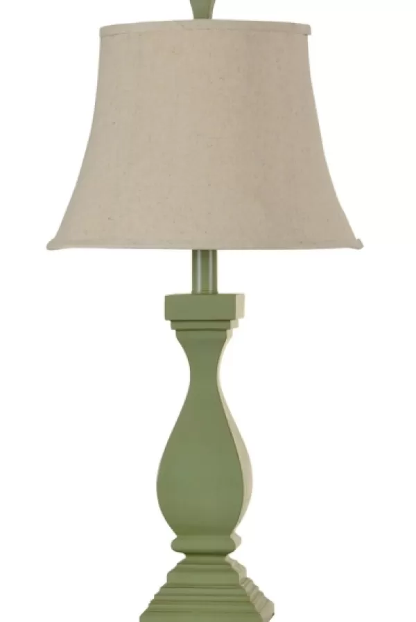 Table Lamps-Kirkland's Home French Green Classic Table Lamp Ivory