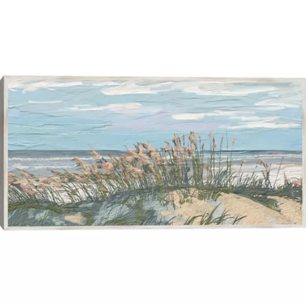 Canvas Art-Kirkland's Home From The Dunes Framed Canvas Art Print Blue/Green