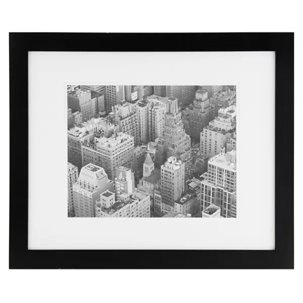 Picture Frames-Kirkland's Home Gallery Black Matted Picture Frame, 16X20