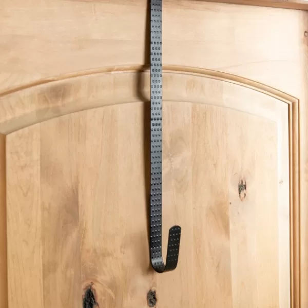 Wreaths-Kirkland's Home Galvanized Metal Wreath Hanger Black