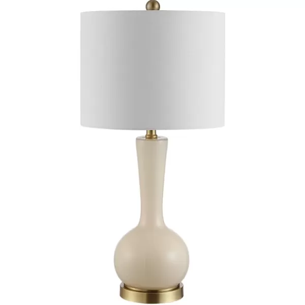 Table Lamps-Kirkland's Home Glazed Glass Teardrop Table Lamp Ivory